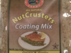 photo of a package with label that reads "nut crusters coating mix"
